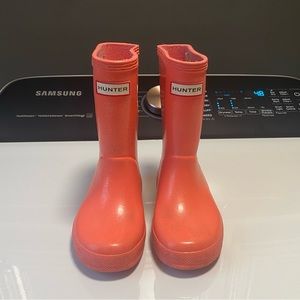 Pink Glitter Hunter Boots